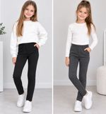5 шт.|Лосины начес, однотонные, рубчик, Украина, 26-34 розмір 1332 &mdash; Melorina