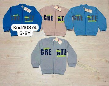 4 шт.|Кофта на замку, турецька, з принтом, 5-8 років 10374 &mdash; Melorina