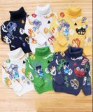 3 шт.|Свитер вязаный высокая горловина с подкатом детский 2-5 лет #1192 &mdash; Melorina