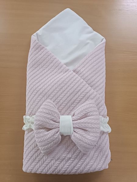 1 шт.|Конверт для виписки, муслиновий, резинка з бантом, one size, один колір в упаковці 932 &mdash; Melorina