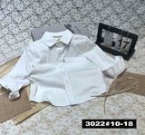 5 шт.|Сорочка, Китай, фабричний, білий, класичний комір, ґудзики, 90-130 розмір 3022 &mdash; Melorina