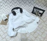 5 шт.|Сорочка, Китай, однотонна, біла, з ґудзиками, 90-130 розмір 3023 &mdash; Melorina
